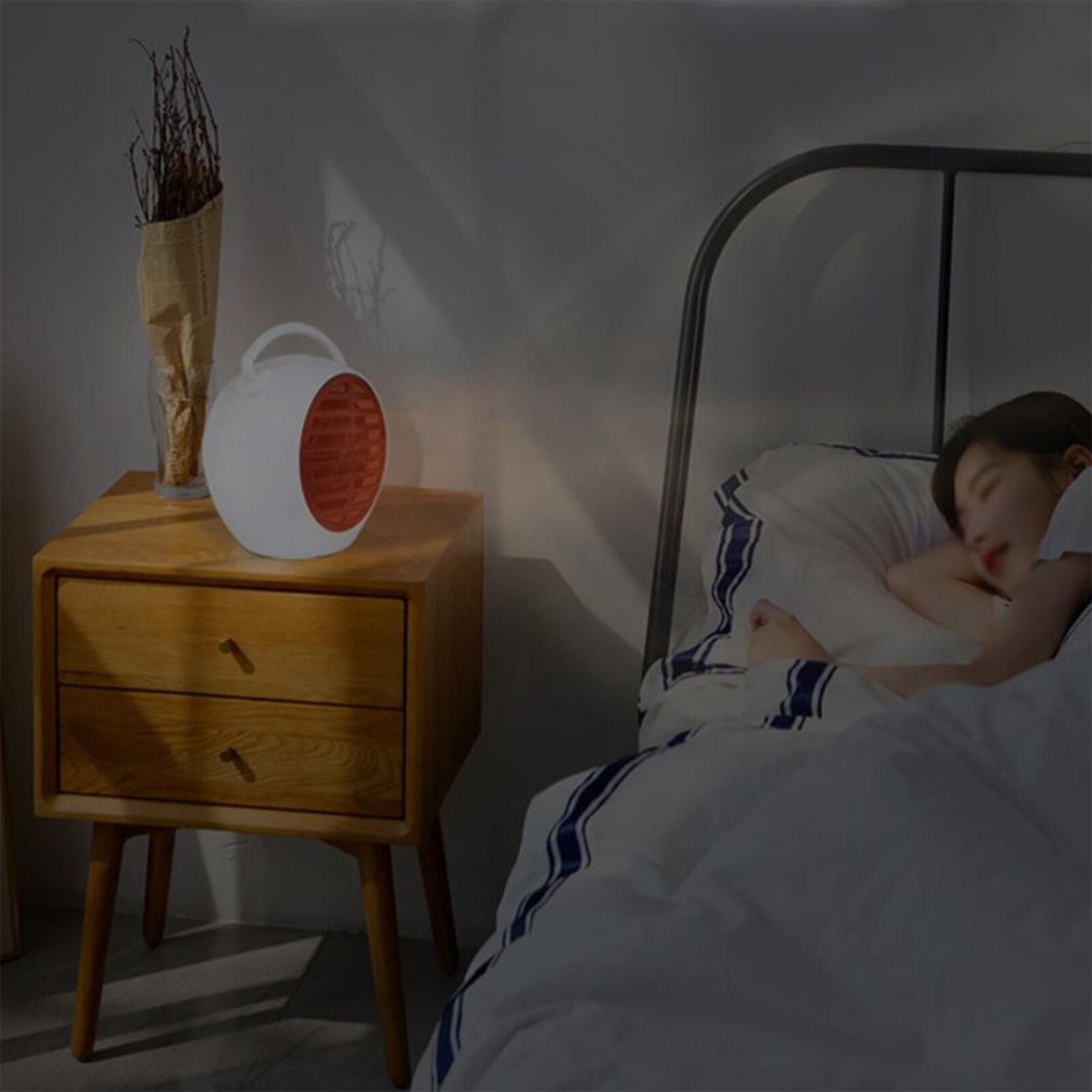 Space Heater, Fan Heater, Personal Mini Space Heater Portable Electric Heaters Fan for Office, Home