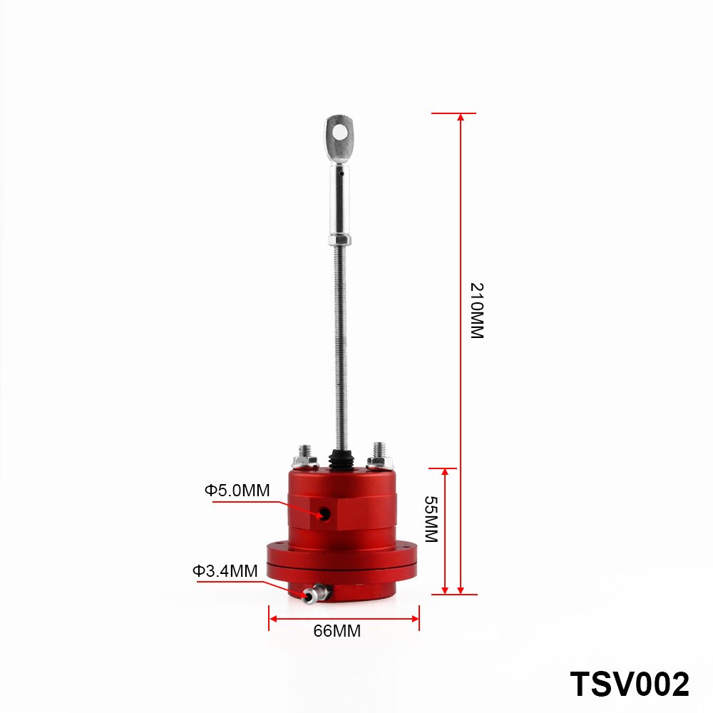 Turbo Pressure Solenoid Valve Adjustable Turbo Internal Wastegate Actuator Internal Wastegate Turbine Valves supercharger: Red