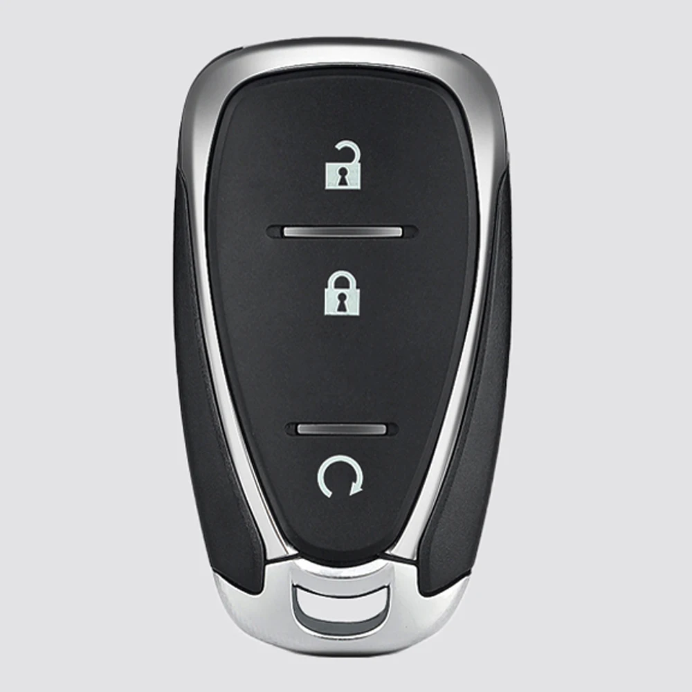 SUPERKEY 2/3/4/5 botones carcasa para llave remota Fob para Chevrolet Chevy Camaro Cruze Malibu Equinox: Gris