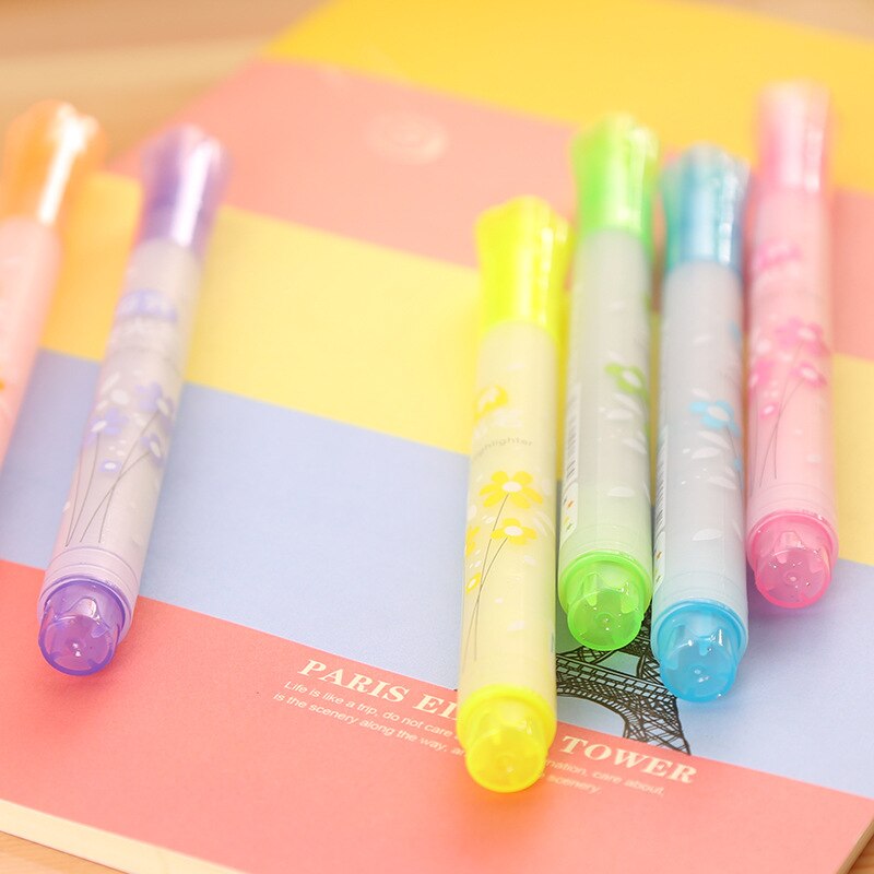Multifunction Seal Highlighter Large-capacity Cute Star Pen Coloring Scribble Pen Student Prize Learning Office Marking