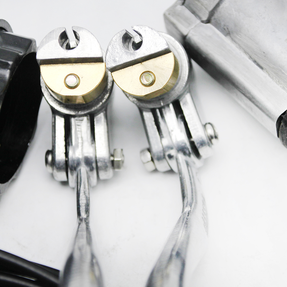 Alconstar- 1 Paar Silber Motorrad Bremse Kupplung Hebel Griff Griffe CJ-K750 für BMW R72 R71 R51 Ural M72 M1 seitenwagen Retro Motor