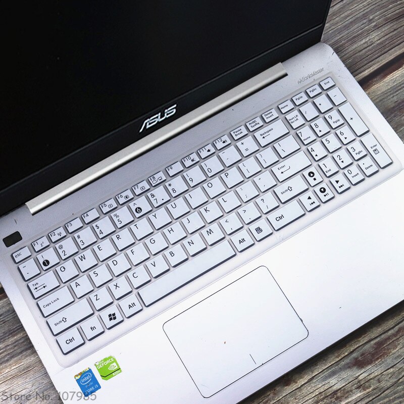 15.6 inch Laptop keyboard Cover Protector For Asus ROG X556U X556UR X556UB X556UQ X556 X555 X555ld X555lf X554l Gaming Notebook: White