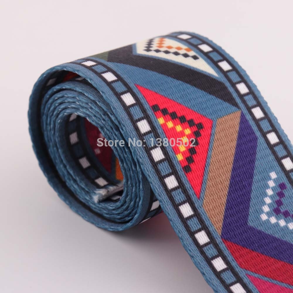 2 Yards 2 "50mm Kleurrijke Webbing Stof riem Canvas Spanbanden voor Bag garment band Huisdier Kraag