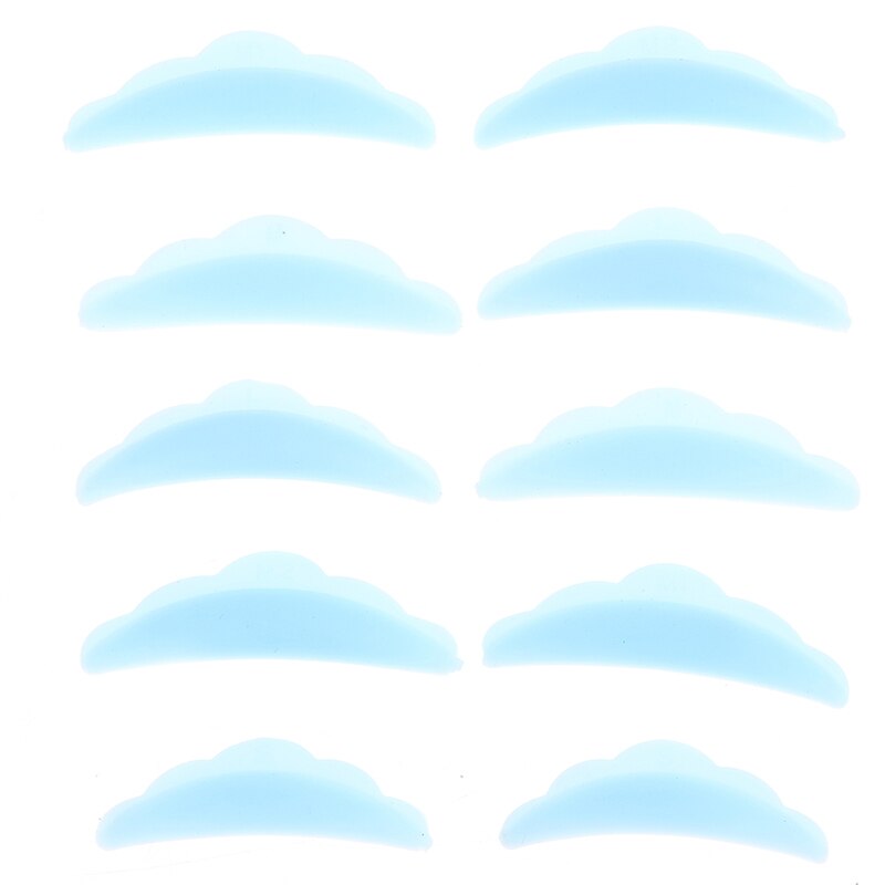 5Pairs Lash Lift Shields (XS S M L XL) Silicone Pads Eyelash Perm Rods Curlers: sky blue