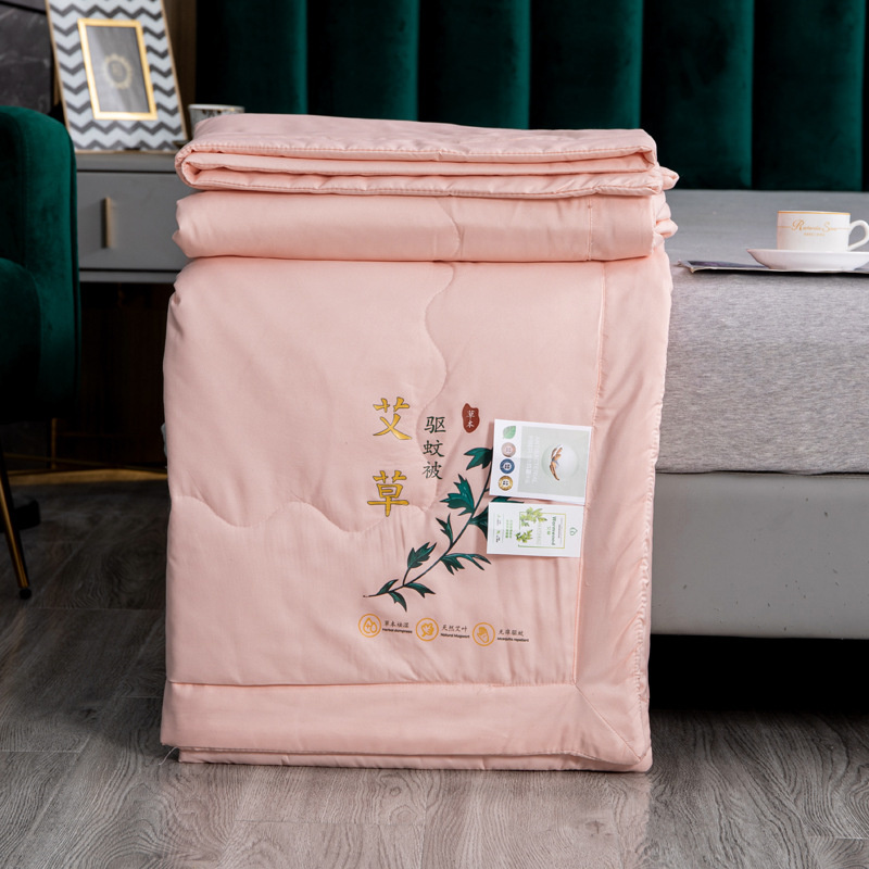 Frühling Sommer Wermut Anti Mücken Quilt Mückenschutz Antibakterielle Decke Quilts Weiche Haut Freundliche Tröster Königin: 180x220cm 71x87inch / 2
