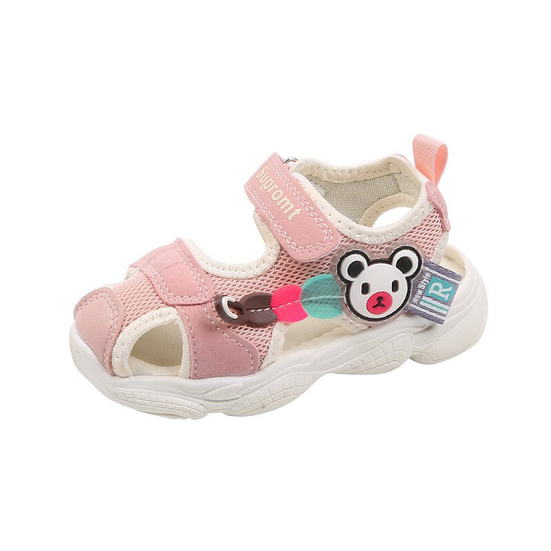 Los niños sandalias novedad de verano bebé niño Sandls niños y niñas Anti-kick suela suave playa Casual Sandaks niños sandalias