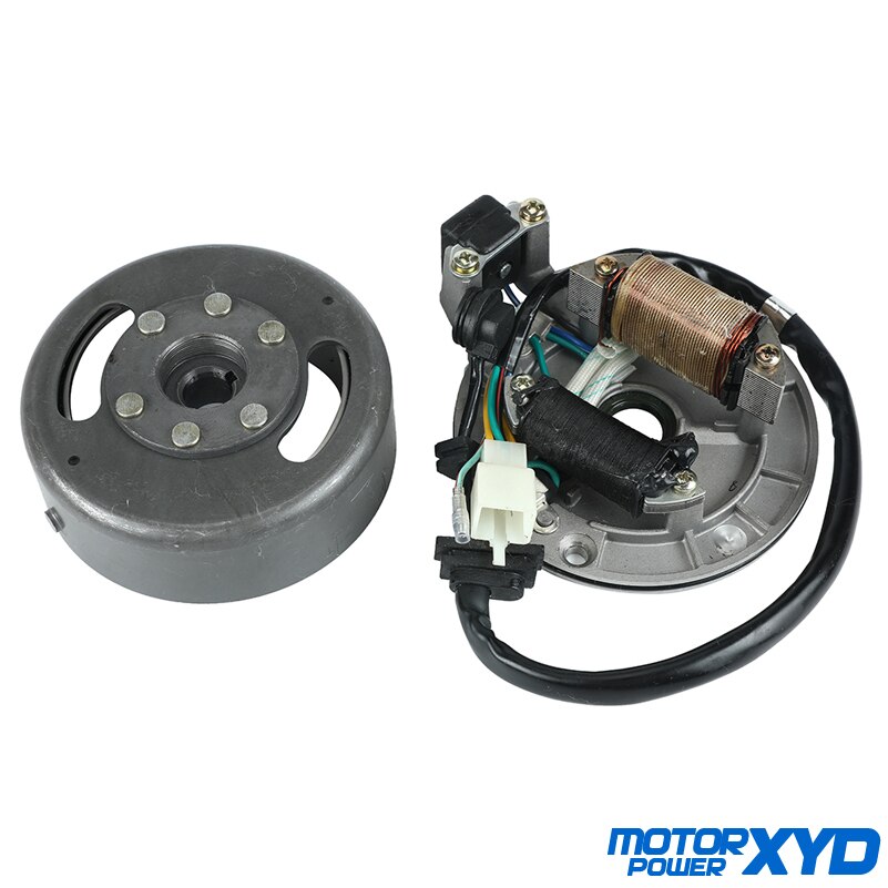 Motorcycle AC Ignition Magneto Stator Flywheel Kit For Lifan LF 50cc 110cc 125cc Horizontal Engines Dirt Pit Bikes