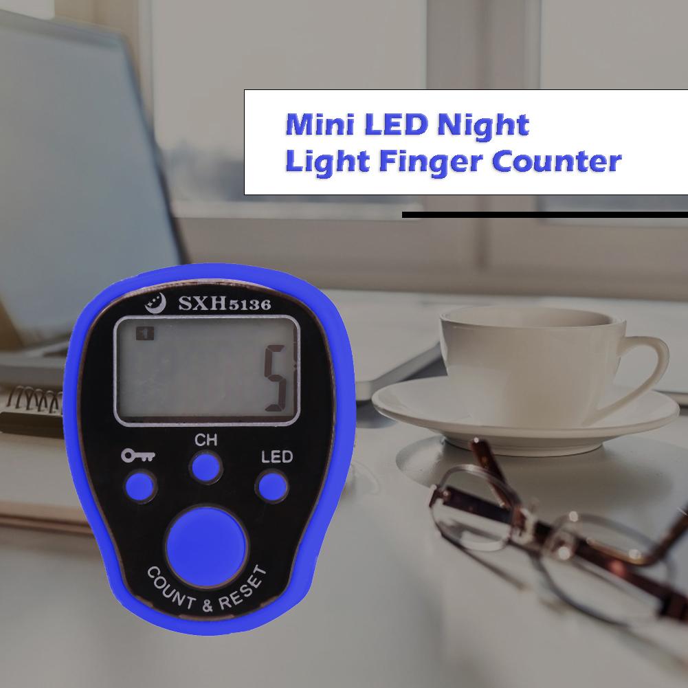 Mini LED Finger Counter LCD Electronic Digital Tally Five Channels With Locking Function Counter with Locking Function