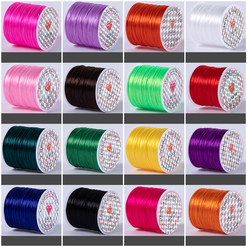 1 Roll/Lot 60M Sterke Elastische Kristal Kralen Koorden Voor Armband Ketting Stretch Draad Koord String Diy Sieraden Maken