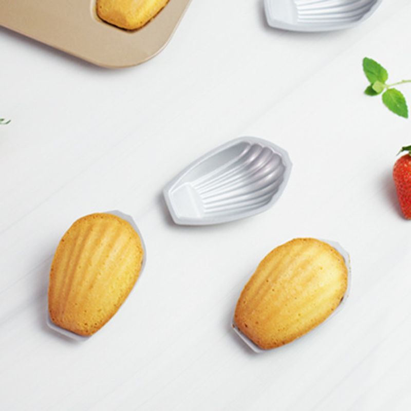 Moule Silicone Madeleine Coquille 9 Cavités - Sans BPA, Antiadhésif, Supporte Four Et Congélateur - Lot De 2 Avec Pinceau