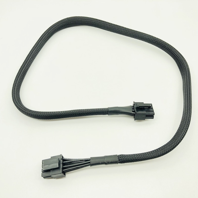 Câble d'alimentation cpu noir à 650mm manchons et 8 broches, câbles d'alimentation modulaires  to 8(4+4)- 8 broches pour corsair  rm650x rm750x rm850x rm1000x