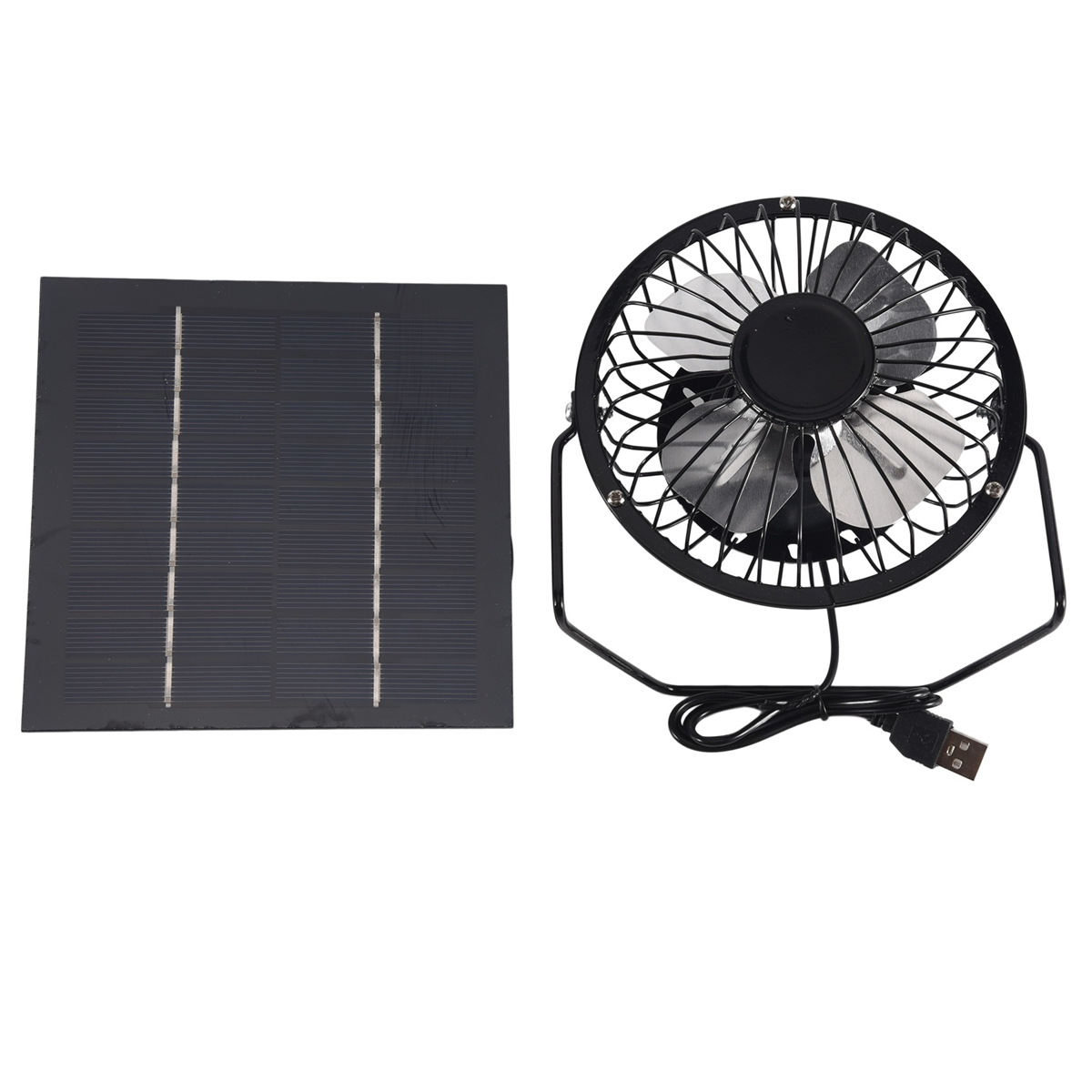 Mini ventilator op zonne-energie, draagbaar 4 5w inch, kasventilator op zonne-energie voor afzuiging, kantoor en buiten