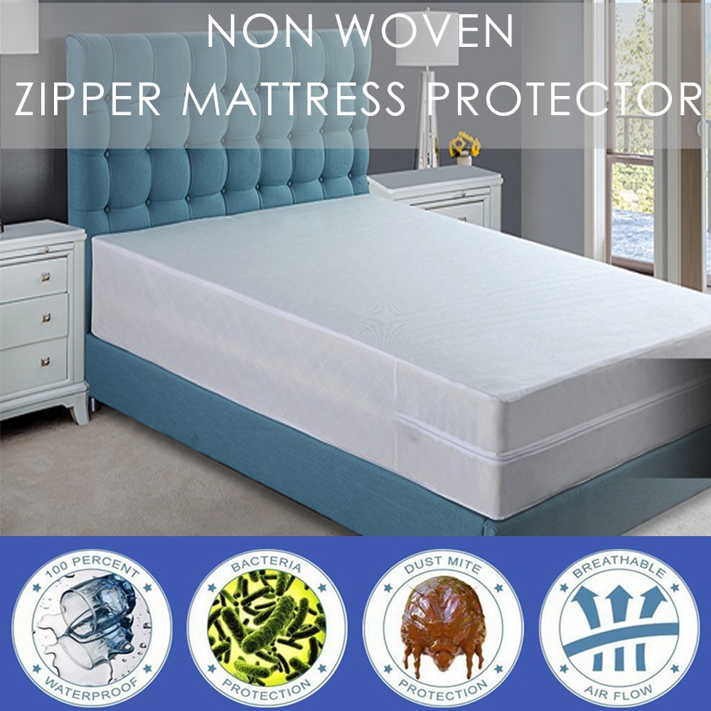 Turetrip Rits Matras Cover Non-woven Wegwerp Waterdichte Matrasbeschermer Bedbug Proof Bed Cover