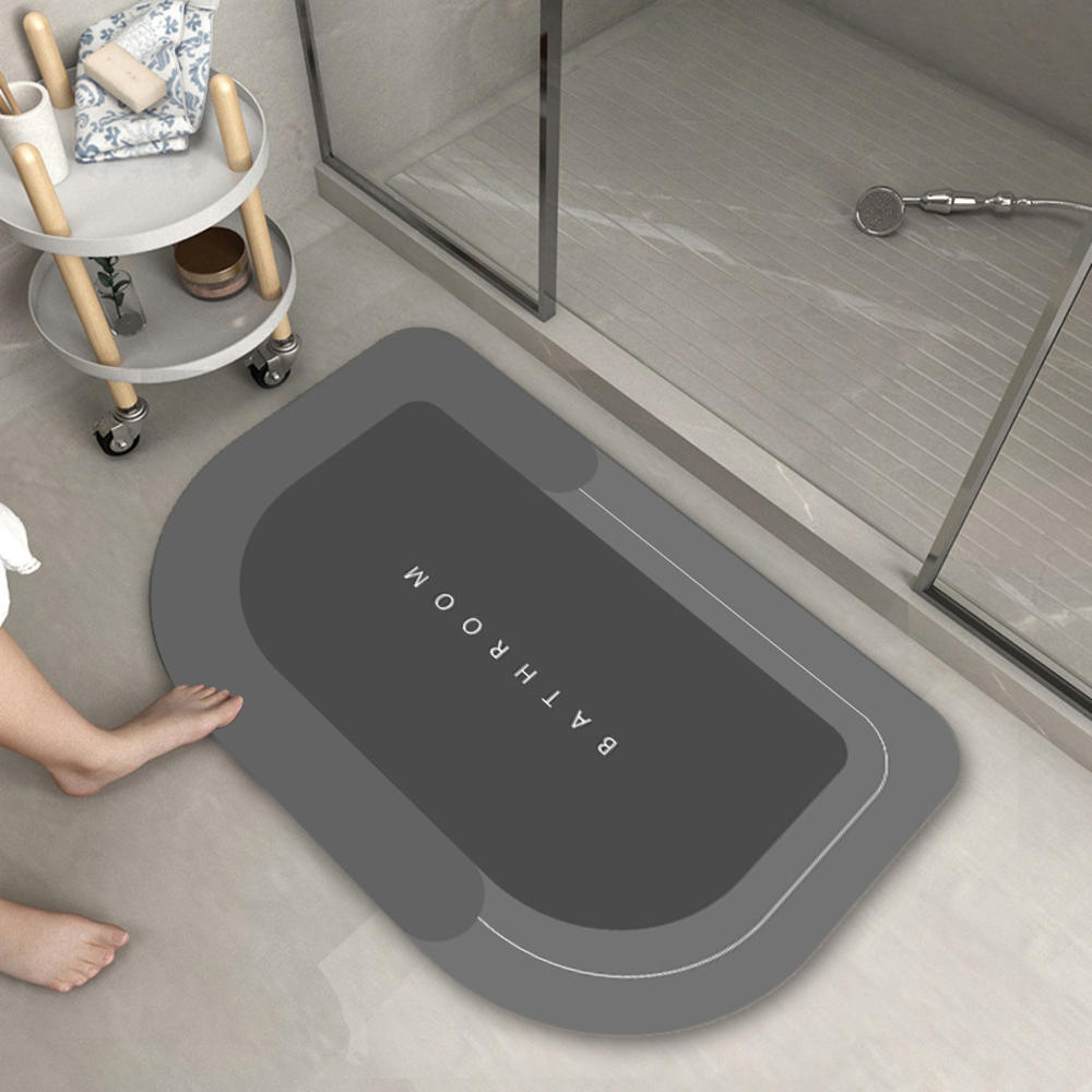 Diatom Cushion Instant Dry Bathroom Mat Quick Drying Carpet Strong Water Absorption Moisture-proof Toilet Floor Non-Slip Rug