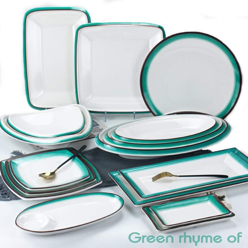 A8 vaisselle en mélamine assiette de forme spéciale pour usage domestique et Restaurants servant plat porcelaine cai die dîner