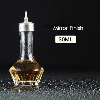 30ML/50ML KLARE GLAS Bitter FLASCHE MIT AUSLAUF & KORK oben: M30