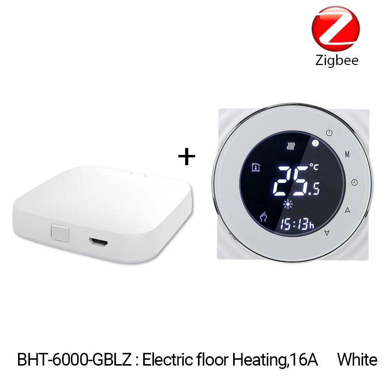 ZigBee Clever Thermostat Temperatur Regler Hub Erforderlich Wasser/Elektrische Boden Heizung Wasser/Gas Kessel Mit Alexa Google Hause