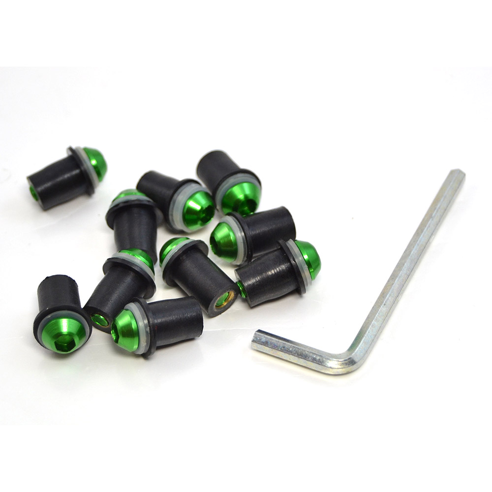 Kit de tornillos para parabrisas, Tuercas de carenado para Yamaha XJ600 XJ900 XJ400 XT600 R1 R6 R3 R25 R15 V3, Piezas de motocicleta: Azul