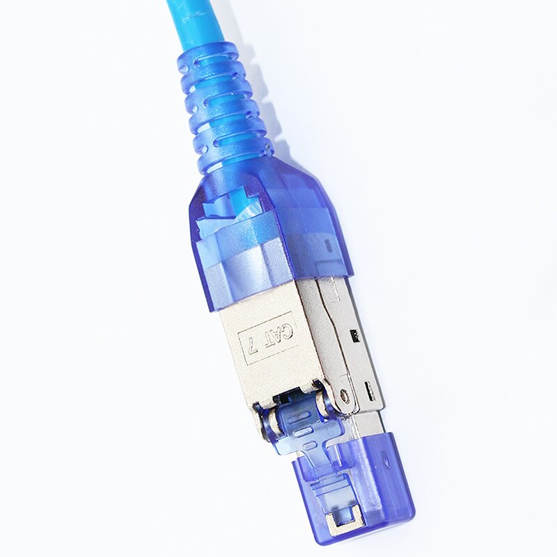 10Pcs/Lot Tool-Free Shielded RJ45 Cat 7 Termination Plug Cat7 Plug / Cat7 Connector Connectors Modular 23/24AWG