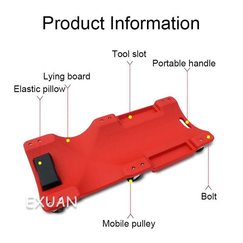 Car Repair Lying Board Car Repair and Maintenance Sleeper Board General Scooter Thickened Car Repair Tool Car Chassis Board