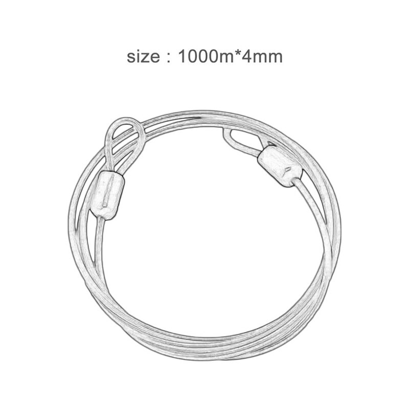 1 PC Braided rope lock Security Anti-theft Strong Braided Steel Cable Wire Rope Outdoor Bike Lock Motorcycles Scooter Chain