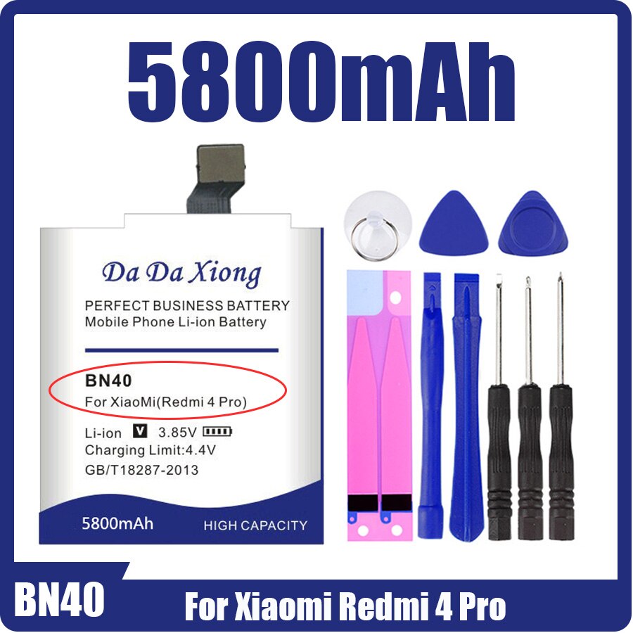 Bateria bn40 bn41 bn41l bn42 bn43 bn44 bn45, bateria para xiaomi redmi 5 plus 4 pro/note 4 4x/mi 4/note 5/note 2: BN40