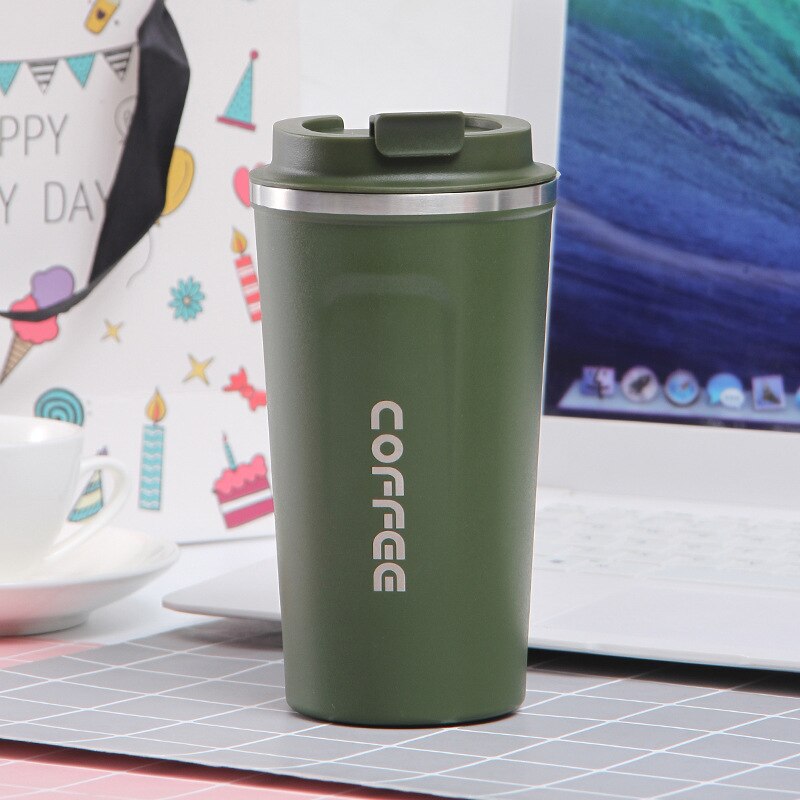 Tasse de voyage à café Portable réutilisable, avec filtre de 380ml/510ml, goutteur de café fait à la main, ensemble de tasses à thé, cafetière: 510ml green