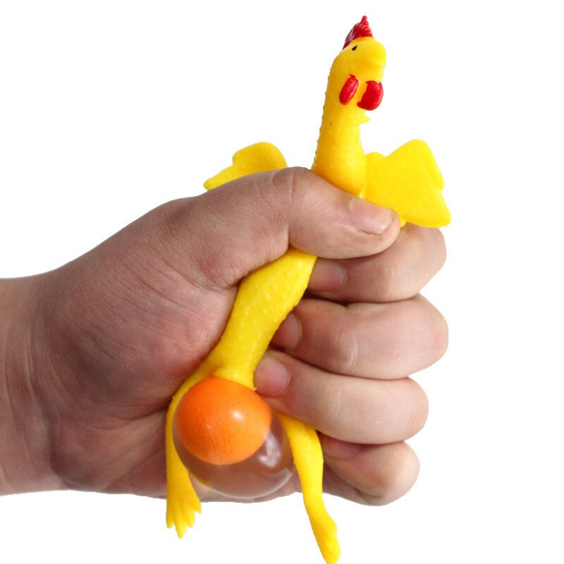 Squeeze Huhn Ei Legehennen Anti Stress Schlüsselbund Spielzeug Für Kinder Erwachsene Pvc Tricky Lustige Gadgets Party Streich Witz Spielzeug 1 Pc Lustige
