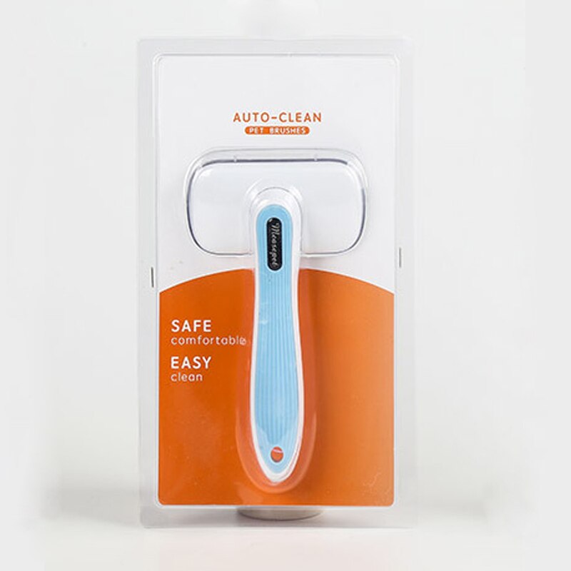Peines para pelo de perro, utensilios para el cuidado del pelo de gatos, accesorios para mascotas, recortadora desmontable, recortador de mascotas, suministros de peines para perros y gatos: Blue