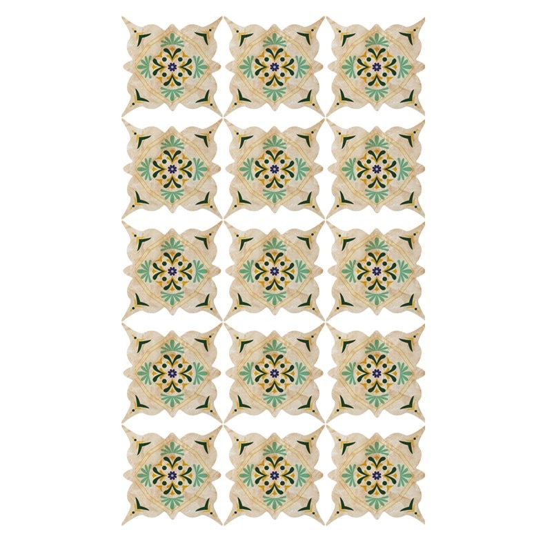 15pcs stickers for ceramic tile tile diagonal paste sticker home decor wall decoration tile stickers