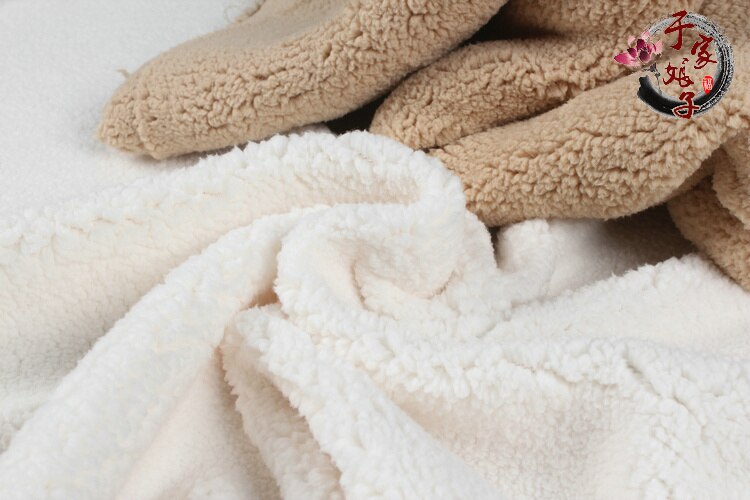 150 x 50cm Chemical fiber Coral fleece fabric cloth DIY sweater inner lining clothing on