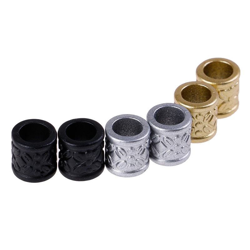 10 unids/lote pelo anillos para rastas brazalete anillo, accesorios para el cabello para trenzas pelo cuentas Dreadlock pavor cuentas