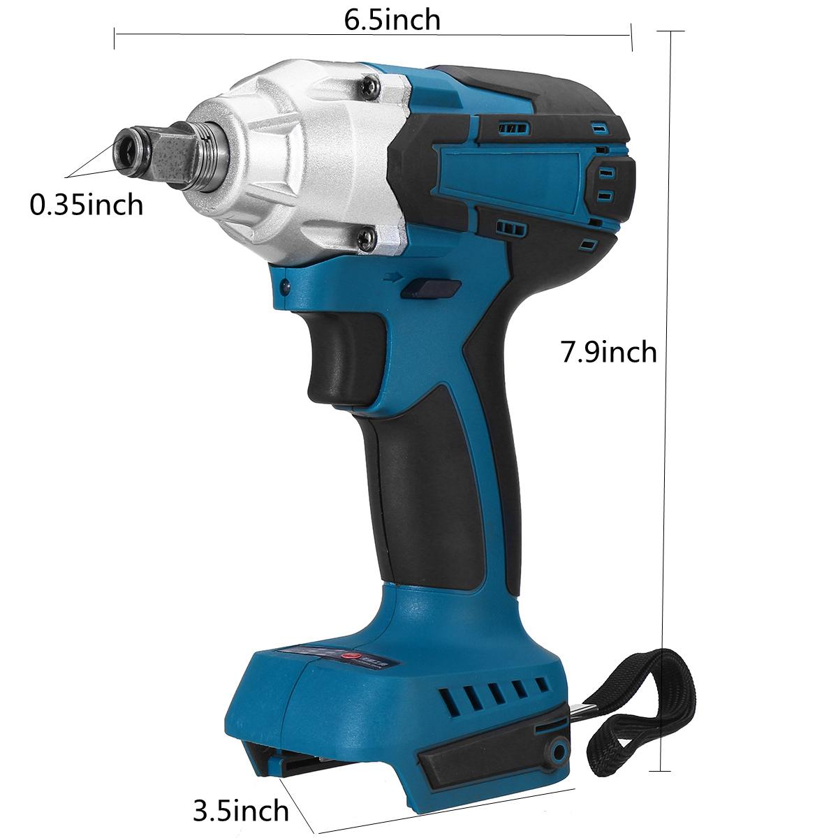 588Nm 2-in-1 Electric Brushless Impact Wrench Screwdriver 1/2 Socket Wrench Drill Driver Power Tool For Makita 18V Battery: Default Title
