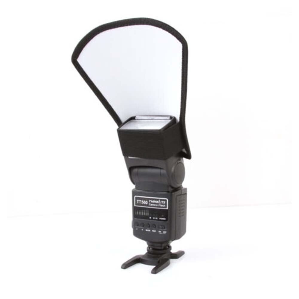 FOTGA Flash Diffuser Softbox Zilver/Witte Reflector voor Canon Nikon Pentax Yongnuo SLR