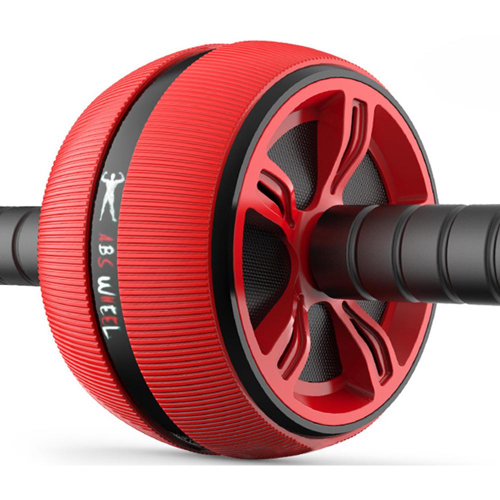 ABS Abdominale Rouleau de Roue D'exercice Fitness Équipement Muet Rouleau Bras Ventre Core Trainer Corps Forme Fournitures de Formation: Rouge