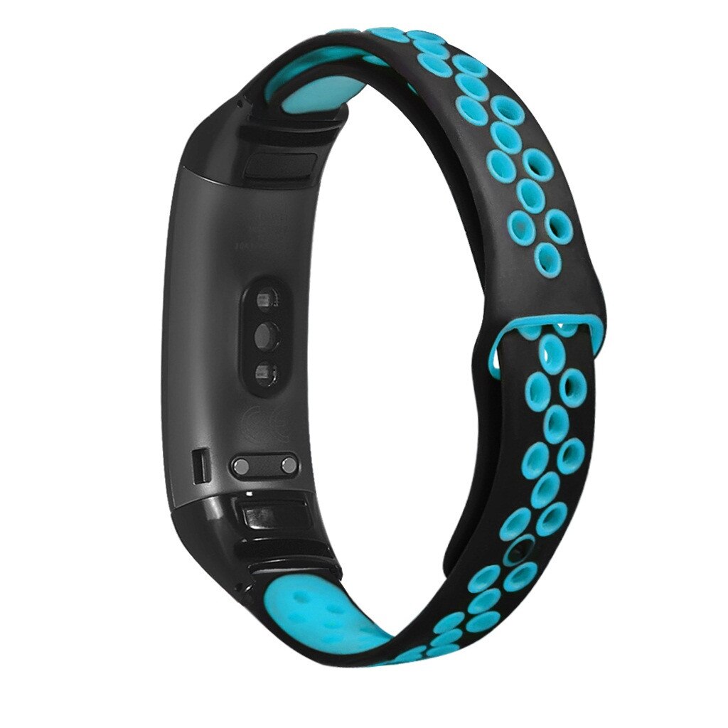 30 neue Sport Silikon Ersatz Uhr Band Handgelenk Gurt Für Huawei Honor Band 5/4 Einstellbare Smartwatch Zubehör: Blue 