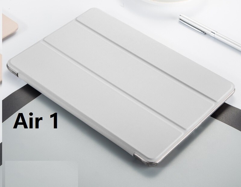 Weiche für iPad Air 2 Air 1 Fall Silicon Smart Stoßfest A1474 A1566 Fall für iPad Air 2 1 5 6 smart Cover Auto-Sleep/Wake up: Air 1 White