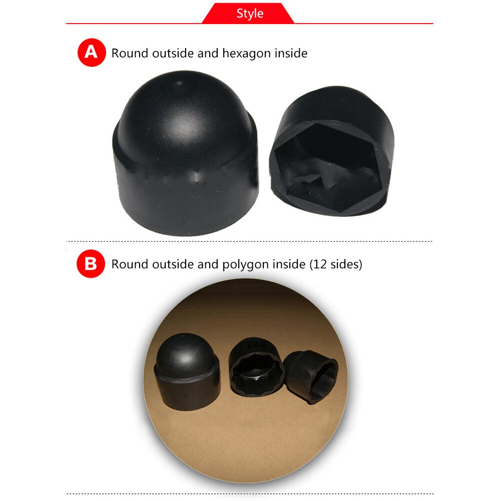 10Pcs M6 M8 M10 M12 Hexagon Plastic Bolt Nut Dome Protection Caps Covers Exposed