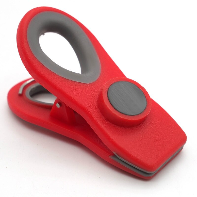 1PCS Fridge Magnetic Clip For Home Refrigerator Magnets Wall Recipes Memo Note Message Snack Holder Clamp Office Supplies: red
