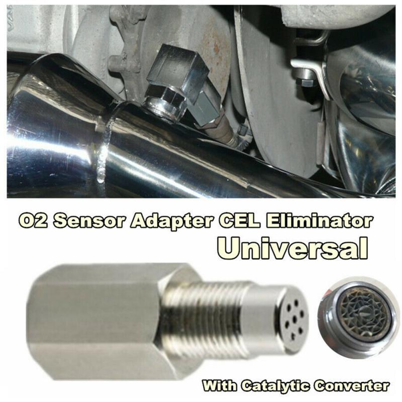 Accesorios para coche M18x1.5 Sensor de oxígeno O2 adaptador espaciador Bung Adaptador convertidor catalítico Fix Check Engine Light Fix P0420 code