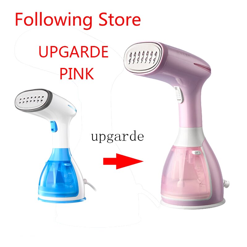 Kleine Kledingstuk Stoomboot Voor Thuis En Reizen Plancha Damp Huishoudelijke Apparaten Mini Facial Steamer Strijken Handheld Steamers: 801-PINKUP