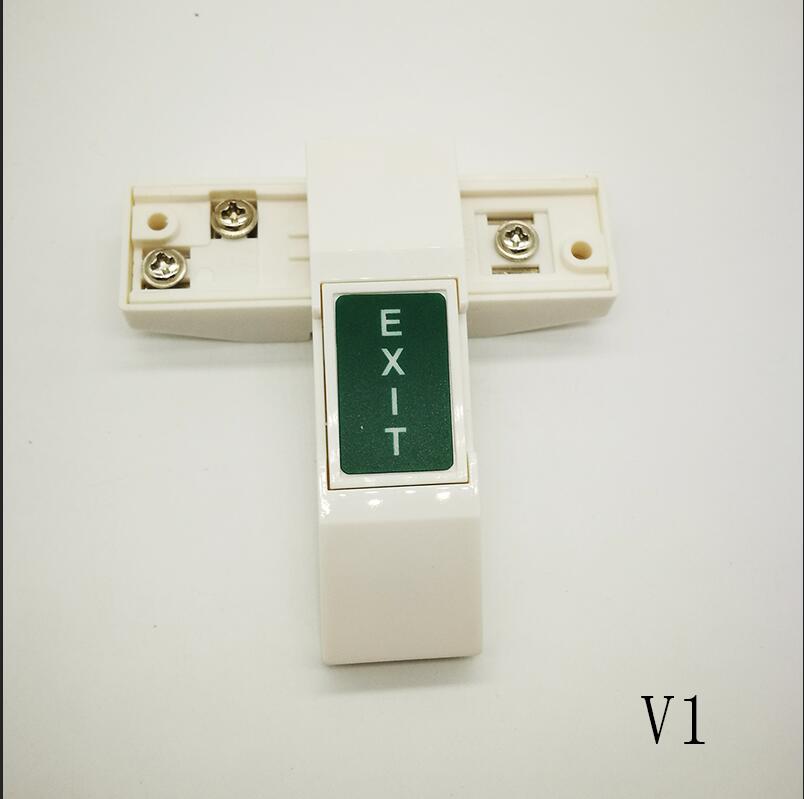NO/NC/Com Contact Exit Button Mini size plastic access exit button Slim exit switch with back box for all kinds doors