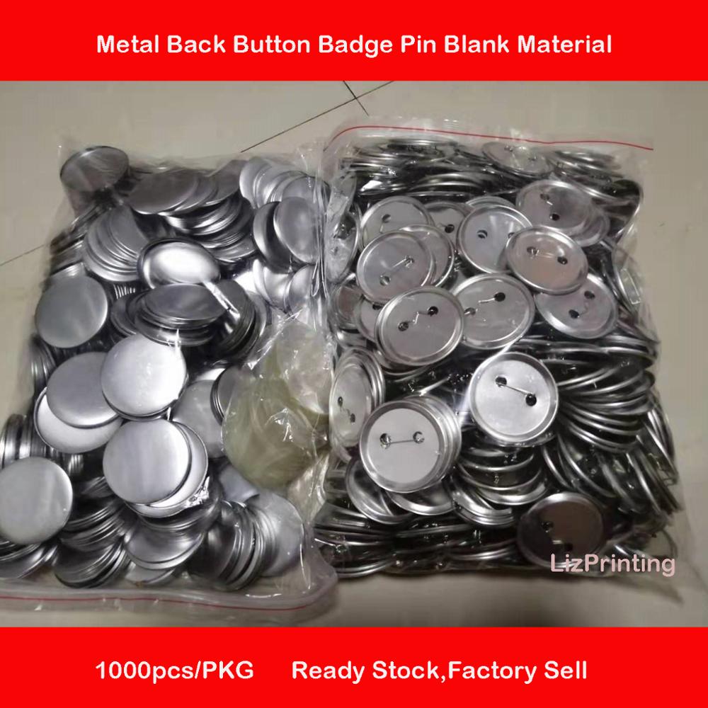 1000sets 58mm Metal Back PIN Button Badge Blank Material button badge Pin supply parts DIY Steel Button badges PIN Consumables