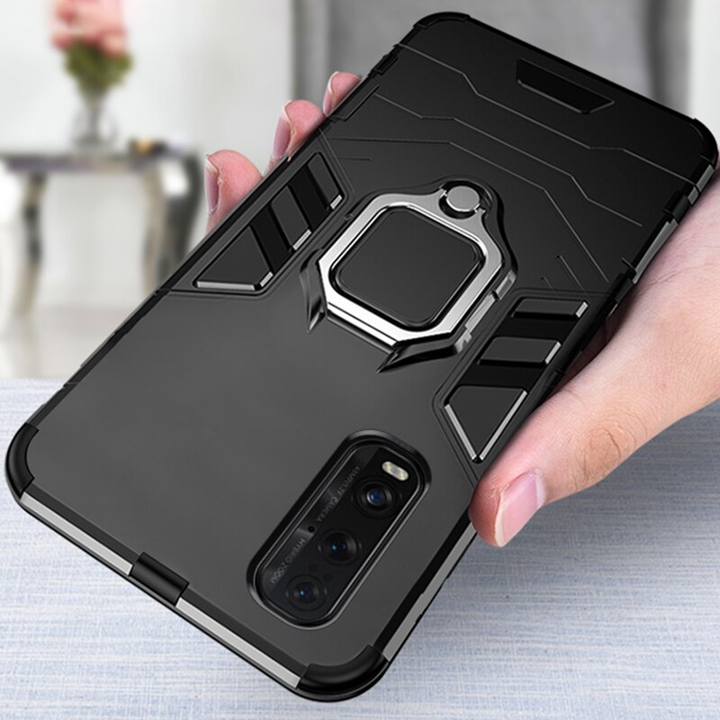 Auroras antichoc armure étui pour OPPO trouver X2 Pro anneau de doigt magnétisme support couverture pour OPPO trouver X2 Lite étuis