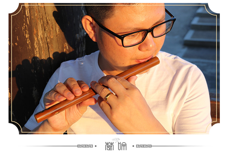 Non-membrane bamboo flute musical instrument ancient Japanese Korean style short flute piccolo 1pc