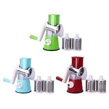Stainless Steel Multi-functional Slicer Vegetables Fruit Rotating Cutter Manual Potato Shred Grater Kitchen Shredder Tools