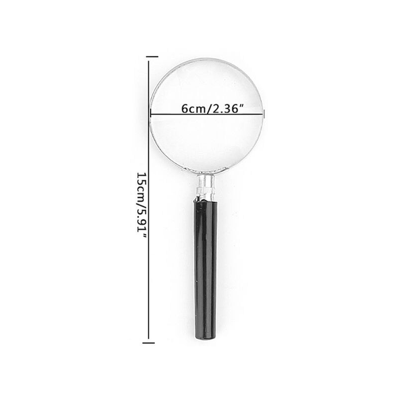 Portable Magnifying Glass Handheld Magnifier High Definition Reading Eye Loupe Grandado 3999