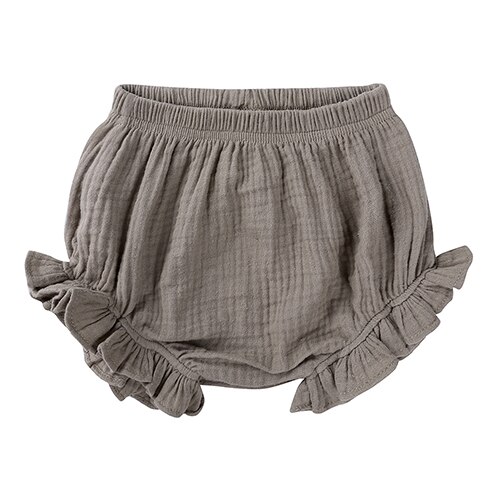 Baby Meisjes Jongen Shorts Pasgeboren Baby Vouw Bloeiers Meisjes Puur Katoen Linnen Driehoek Shorts Peuter Broek Pp Broek Kleding MT035: 001 / 24M