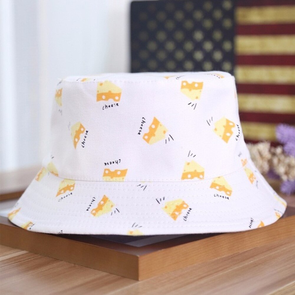 Panama Emmer Hoed Mannen Vrouwen Zomer Emmer Cap Banana Print Gele Hoed Bob Hoed Hip Hop Gorros Vissen Visser Hoed