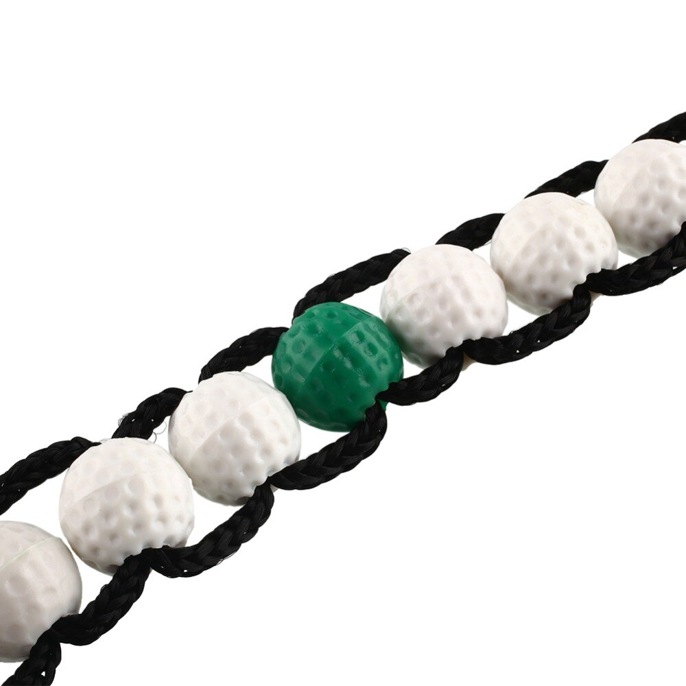 1pc golf teller golf slag kule putt score teller med nøkkel kjede golf ball perler teller